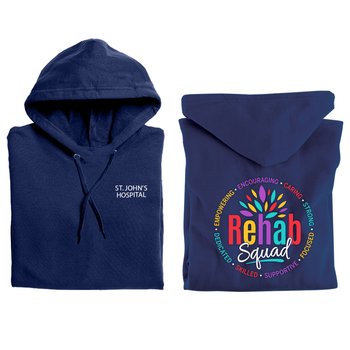 Rehab Squad Gildan® Unisex Heavy Blend Pullover Hooded Sweatshirt - Silkscreened Personalization Available from Positive Promotions