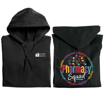 Pharmacy Squad Gildan® Unisex Heavy Blend Pullover Hooded Sweatshirt - Silkscreened Personalization Available from Positive Promotions