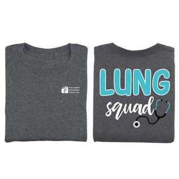 Lung Squad Unisex 2-Sided Short-Sleeved T-Shirt - Silkscreened Personalization Available from Positive Promotions