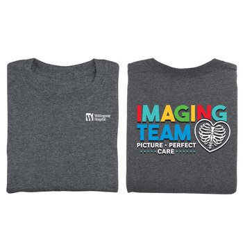Imaging Team: Picture-Perfect Care Unisex 2-Sided Short-Sleeved T-Shirt - Silkscreened Personalization Available from Positive Promotions