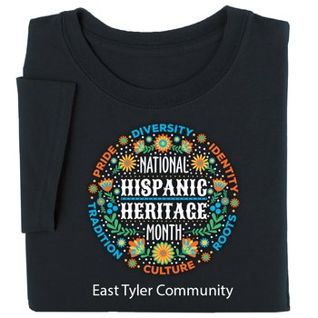 National Hispanic Heritage Month Adult Short-Sleeved T-Shirt - Silkscreened Personalization Available from Positive Promotions