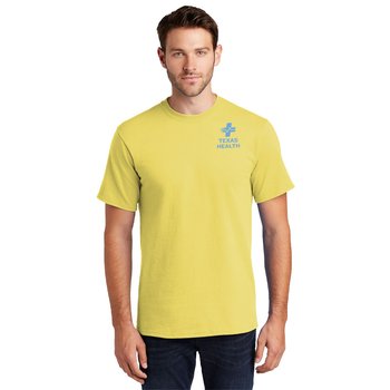 Port & Company® Men's Tall Essential Short-Sleeved Tee - Silkscreened Personalization Available from Positive Promotions