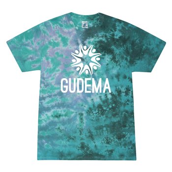 Tie-Dye Cotton Unisex Short-Sleeve T-Shirt (Extended Sizes) - Silkscreened Personalization Available from Positive Promotions