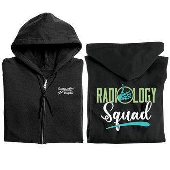 Radiology Squad Gildan® Unisex Heavy Blend Full-Zip Hooded Sweatshirt - Silkscreened Personalization Available from Positive Promotions