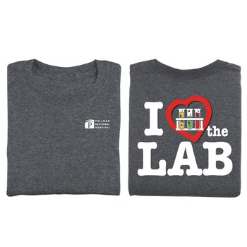 I Heart the Lab Unisex 2-Sided Short-Sleeved T-Shirt - Silkscreened Personalization Available from Positive Promotions