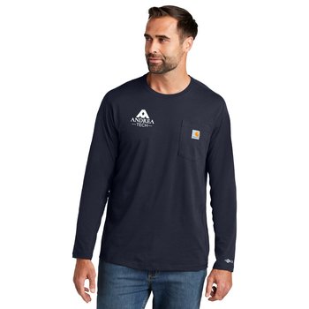 Carhartt Force® Men's Long-Sleeved Pocket T-Shirt - Silkscreened Personalization Available from Positive Promotions