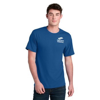 Port & Company® Unisex Core Blend Recycled Tee - Silkscreened Personalization Available from Positive Promotions