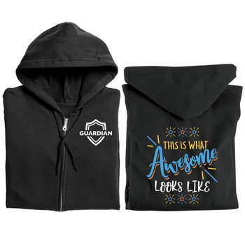 This Is What Awesome Looks Like Gildan® Unisex Heavy Blend Full-Zip Hooded Sweatshirt - Silkscreened Personalization Available from Positive Promotions
