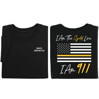 I Am 911 Gildan® Unisex 2-Sided Short-Sleeved T-Shirt - Silkscreened Personalization Available from Positive Promotions