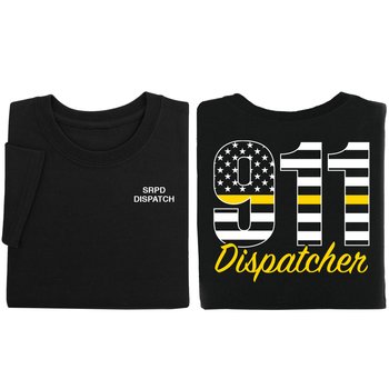 911 Dispatchers Gildan® Unisex 2-Sided Short-Sleeved T-Shirt - Silkscreened Personalization Available from Positive Promotions
