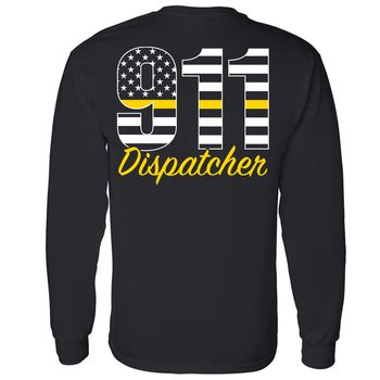 911 Dispatchers Gildan® Unisex 2-Sided Long-Sleeved T-Shirt - Silkscreened Personalization Available from Positive Promotions