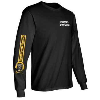 Dispatcher Headset Unisex 2-Location Long-Sleeved T-Shirt - Silkscreened Personalization Available from Positive Promotions