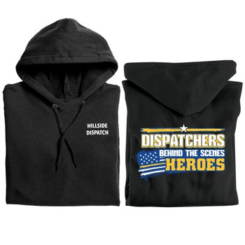 Dispatchers: Behind-the-Scenes Heroes Gildan® Unisex Heavy Blend Pullover Hooded Sweatshirt - Silkscreened Personalization Available from Positive Promotions