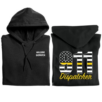 911 Dispatcher Gildan® Unisex Heavy Blend Pullover Hooded Sweatshirt - Silkscreened Personalization Available from Positive Promotions