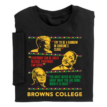 Black History Quotes Youth Short-Sleeved T-Shirt - Silkscreened Personalization Available from Positive Promotions