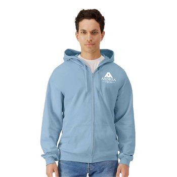 Gildan® Unisex Softstyle Fleece Hooded Sweatshirt - Silkscreened Personalization Available from Positive Promotions