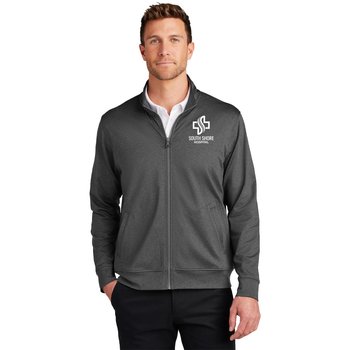 Port Authority® Men's C-FREE® Double-Knit Full-Zip Jacket - Silkscreened Personalization Available from Positive Promotions