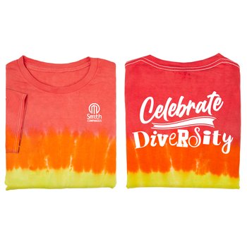 Celebrate Diversity Unisex 2-Sided Short-Sleeved T-Shirt - Silkscreened Personalization Available from Positive Promotions