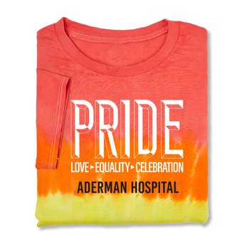 Pride: Love, Equality, Celebration Unisex Short-Sleeved T-Shirt - Silkscreened Personalization Available from Positive Promotions