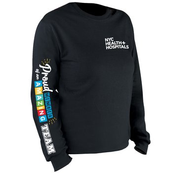 Proud Member of an Amazing Team Unisex 2-Location Long-Sleeved Underscrub T-Shirt - Silkscreened Personalization Available from Positive Promotions