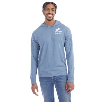 ComfortWash by Hanes® Unisex Jersey Hooded T-Shirt - Silkscreened Personalization Available from Positive Promotions