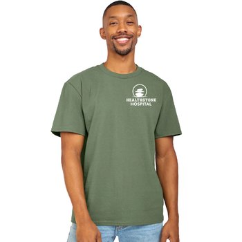 Clique Men's Classic T-Shirt - Visibility Green, Modern Fit, Ringspun Cotton, Size M
