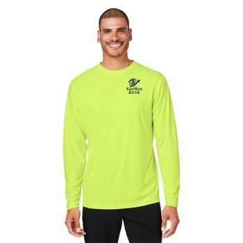 CORE365® Adult/Unisex Challenger Long-Sleeved Performance T-Shirt - Silkscreened Personalization Available from Positive Promotions