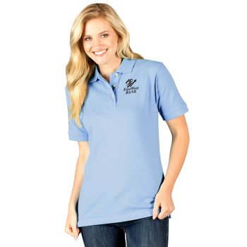 Blue Generation® Women's Superblend Piqué Polo - Silkscreened Personalization Available from Positive Promotions