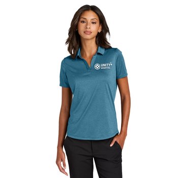 MERCER+METTLE® Women's Recharge Jersey Polo - Silkscreened Personalization Available from Positive Promotions