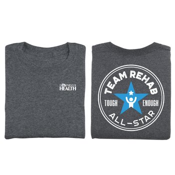 Team Rehab All-Star Unisex 2-Sided Short-Sleeved T-Shirt - Silkscreened Personalization Available from Positive Promotions