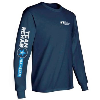 Team Rehab All-Star Unisex 2-Location Long-Sleeved T-Shirt - Silkscreened Personalization Available from Positive Promotions