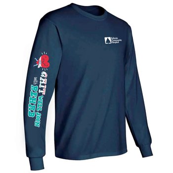 Gait Well Soon With Rehab Unisex 2-Location Long-Sleeved T-Shirt - Silkscreened Personalization Available from Positive Promotions