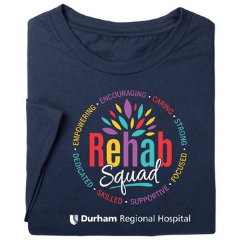 Rehab Squad Unisex Short-Sleeved T-Shirt - Silkscreened Personalization Available from Positive Promotions
