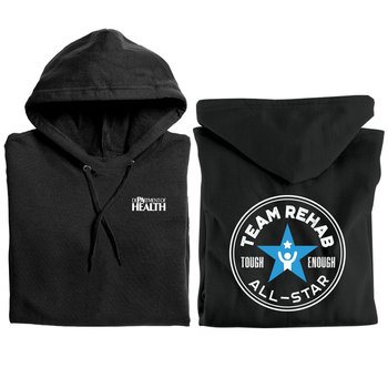 Team Rehab All-Star Gildan® Unisex Heavy Blend Pullover Hooded Sweatshirt - Silkscreened Personalization Available from Positive Promotions