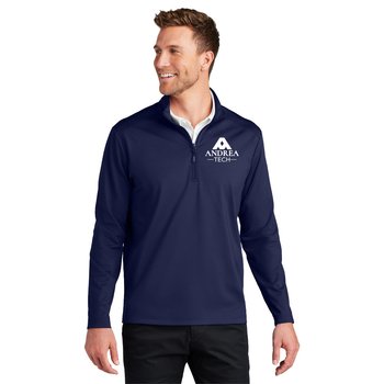 Port Authority® Men's C-FREE® Double-Knit Quarter-Zip Pullover - Silkscreened Personalization Available from Positive Promotions