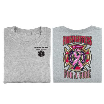 Firefighters for a Cure Unisex 2-Sided Short-Sleeved T-Shirt - Silkscreened Personalization Available from Positive Promotions