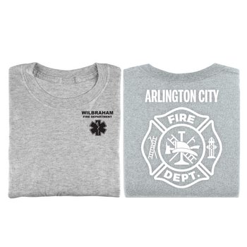 Maltese Cross Unisex 2-Sided Short-Sleeved T-Shirt - Silkscreened Personalization Available from Positive Promotions