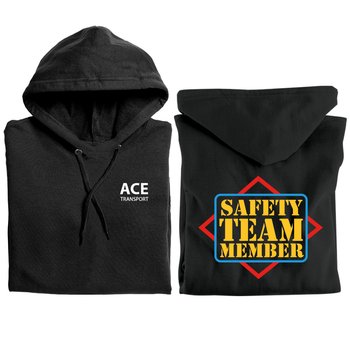 Safety Team Member Gildan® Unisex Heavy Blend Pullover Hooded Sweatshirt - Silkscreened Personalization Available from Positive Promotions