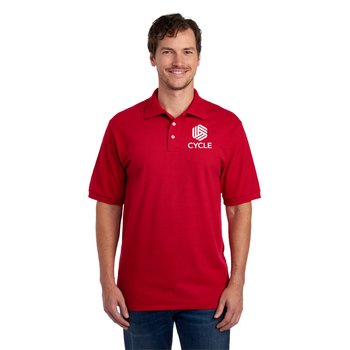 Jerzees® Unisex Premium Ring-Spun Cotton Piqué Sport Polo Shirt - Silkscreened Personalization Available from Positive Promotions