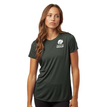 AllPro® Women's Lock Performance T-Shirt - Silkscreened Personalization Available from Positive Promotions