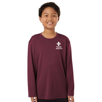 AllPro® Youth Lock Performance Long-Sleeved T-Shirt - Silkscreened Personalization Available from Positive Promotions