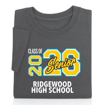 Class of 2026 Senior Gildan® Unisex Heavy Cotton T-Shirt: Best-Selling Colors - Silkscreened Personalization Available from Positive Promotions
