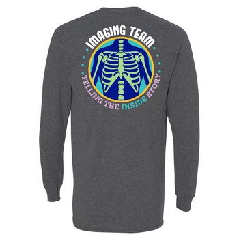 Imaging Team: Telling the Inside Story Unisex 2-Sided Long-Sleeved T-Shirt - Silkscreened Personalization Available from Positive Promotions