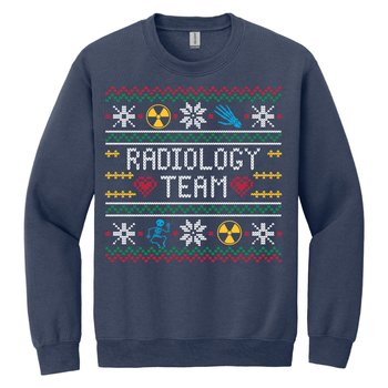 Radiology Team Ugly Christmas Sweater Gildan® Unisex Heavy Blend® Crewneck Sweatshirt from Positive Promotions