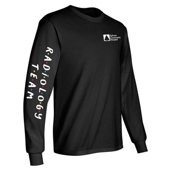 Radiology Team Unisex 2-Location Long-Sleeved T-Shirt - Silkscreened Personalization Available from Positive Promotions