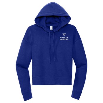 District® Women's Ultra-Soft Cozy Fleece Hoodie - Silkscreened Personalization Available from Positive Promotions