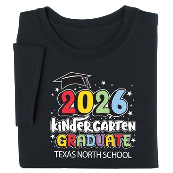 2026 Kindergarten Graduate Gildan® Adult/Unisex Heavy Cotton T-Shirt: Best-Selling Colors - Silkscreened Personalization Available from Positive Promotions