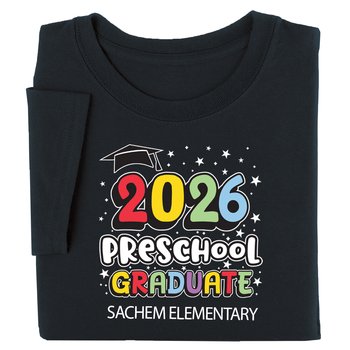 2026 Preschool Graduate Gildan® Youth Heavy Cotton T-Shirt: Best-Selling Colors - Silkscreened Personalization Available from Positive Promotions
