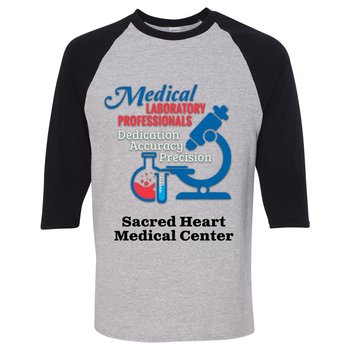 Medical Laboratory Professionals Gildan &reg; Heavy Cotton &trade; 3/4 Raglan Sleeve T-Shirt from Positive Promotions