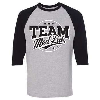Team Med Lab Gildan &reg; Heavy Cotton &trade; 3/4 Raglan Sleeve T-Shirt from Positive Promotions